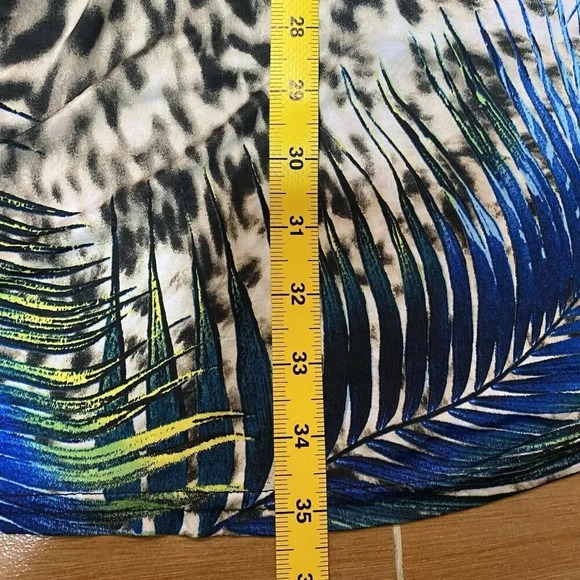 jus d orange Paris Midi Dress Fit Flare Round Neck Short Sleeve Stretch Women S - Picture 4 of 9